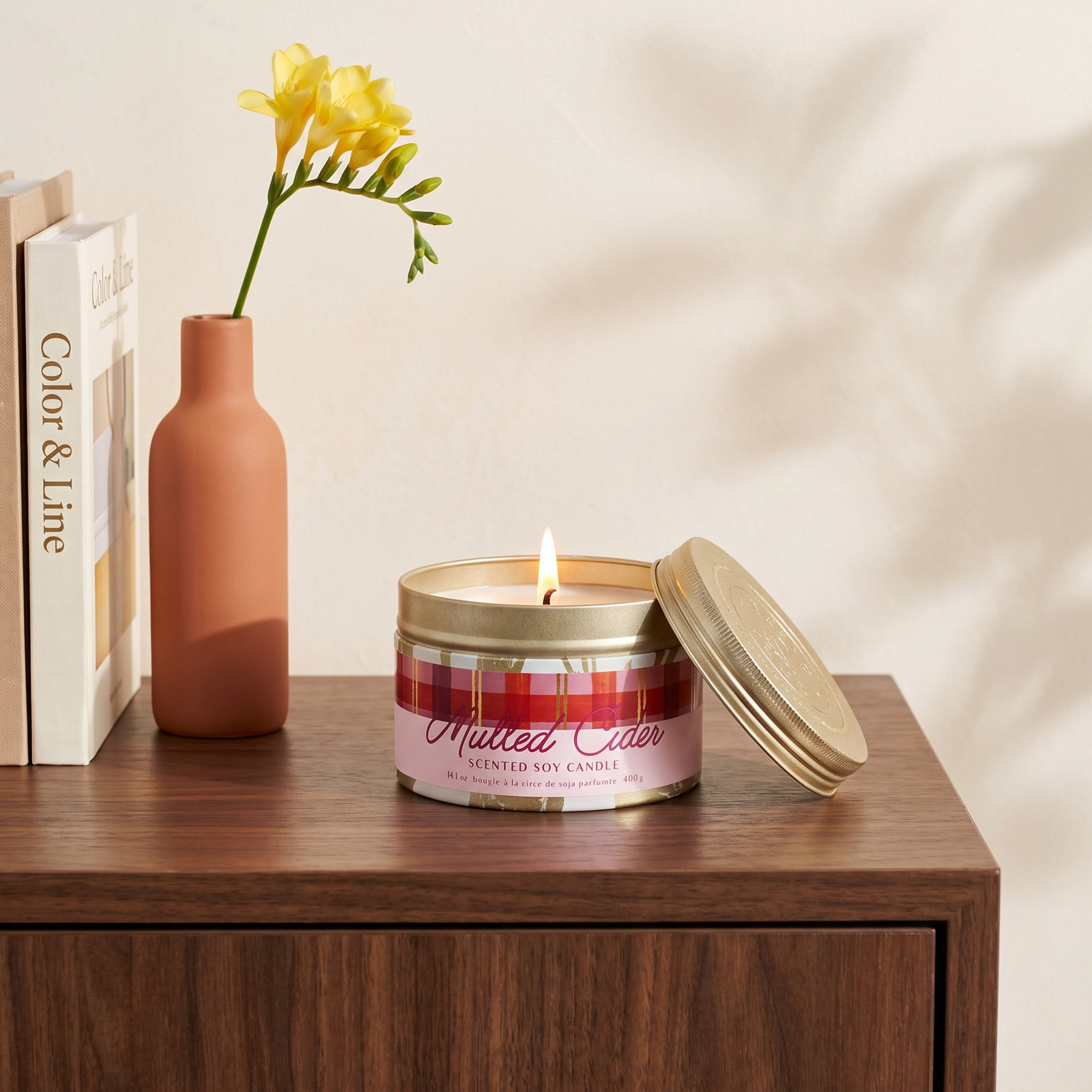 Mulled Cider Scented Candle, Large Tin