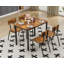 Superbe ensemble de table de salle à manger 5 pièces avec 4 chaises, parfait pour créer un espace repas harmonieux et fonctionnel dans n'importe quelle maison-854062681
