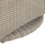 Fauteuil pivotant club tissé - noyer noir-62379960-63361372-70150079