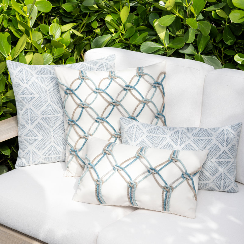 Bakuba Outdoor Rectangular Sunbrella® Pillow Cover & Insert, Stream
