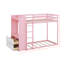 Lit superposé avec 4 tiroirs de rangement, bande lumineuse, rail de suspension, tablettes intégrées et panneaux perforés doubles-1056897016