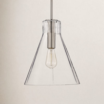 Anine Dimmable Glass Single Light Pendant