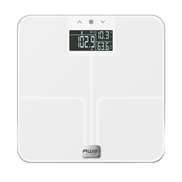 American Weigh Scales Digital Glass Bathroom Scale