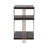 Metal and Mango Wood Three-Tier Accent Table