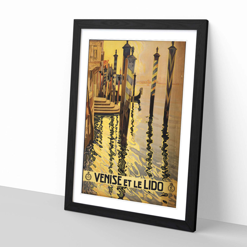 Single Picture Frame Print, Black