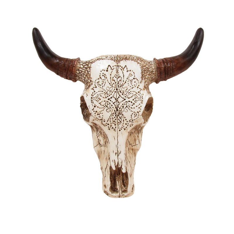 Décoration murale en tête de vache/taureau/crâne de vache et cornes