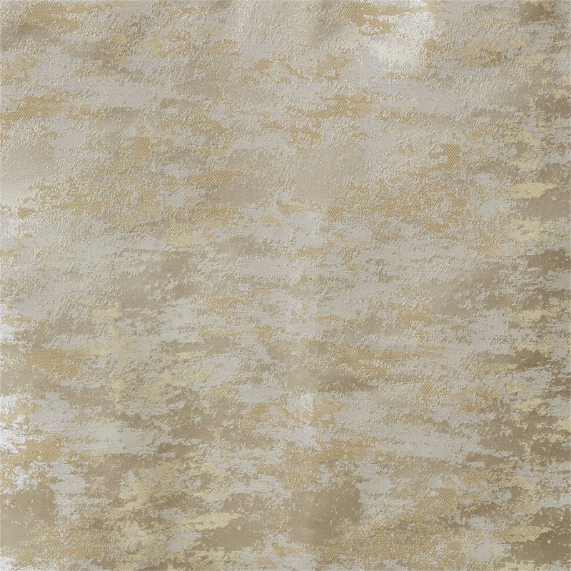 Rideau occultant avec passe-tringle Jacquard, Or, L 50 po x L 84 po