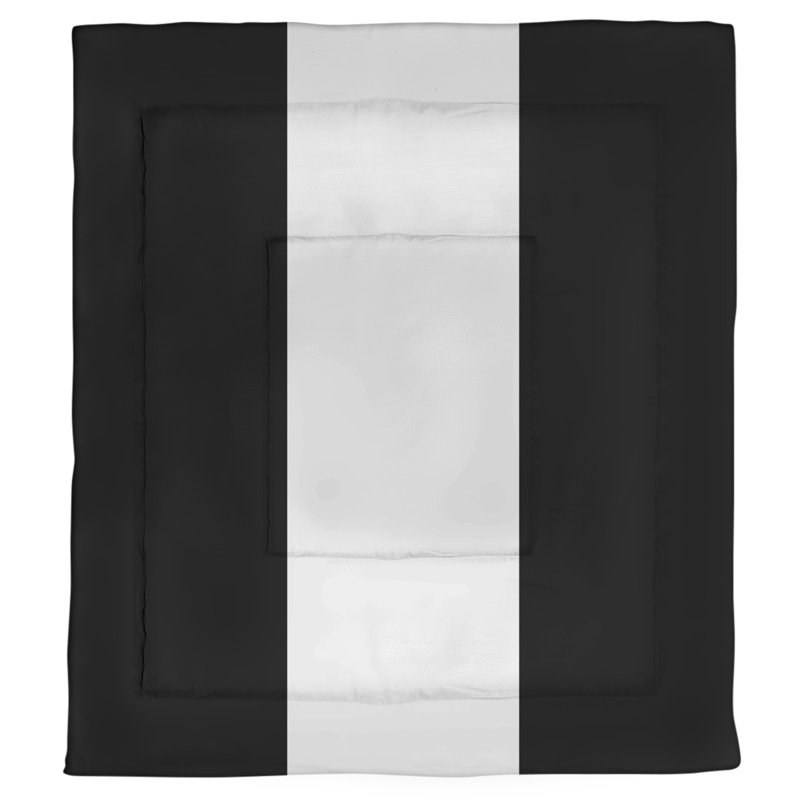Baltimore Baseball Single Reversible Comforter, Twin Comforter, Black/White/Black