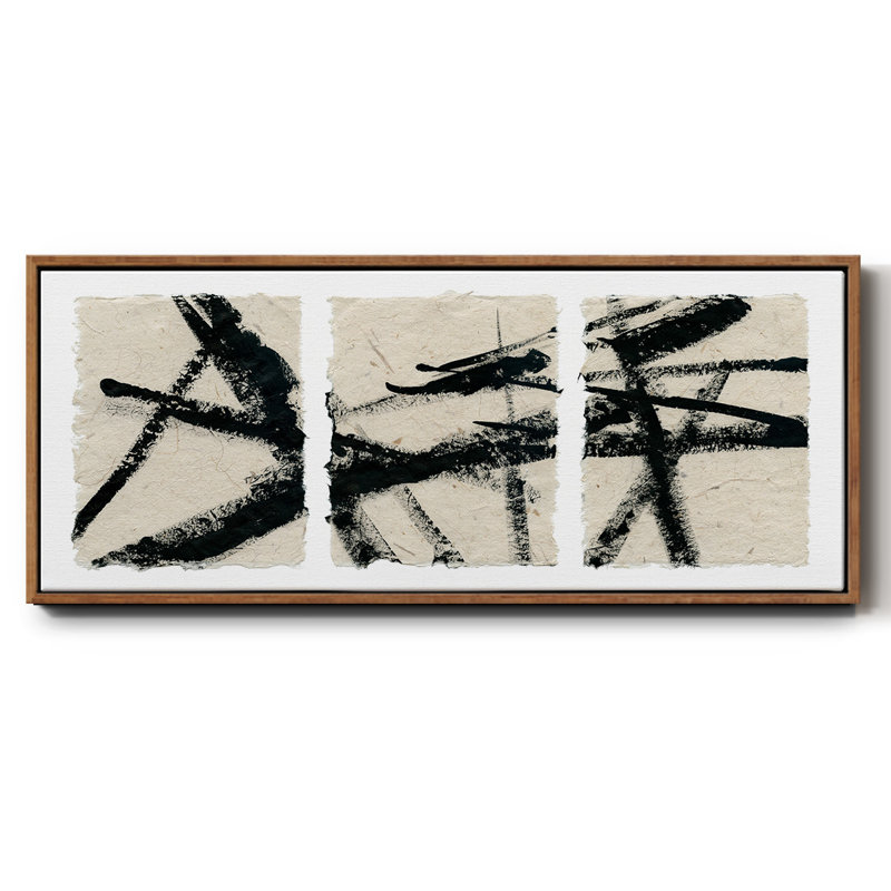Got Our Lines Crossed - toile encadrée, H 24 po x l 60 po