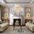 12-Gold adjustable iron crystal Chandeliers