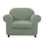 Housse de canapé en jacquard 2 pièces, housse extensible en polyester spandex pour le salon, protection facile à installer et lavable (fauteuil, vert olive)-1838176996-1838177011