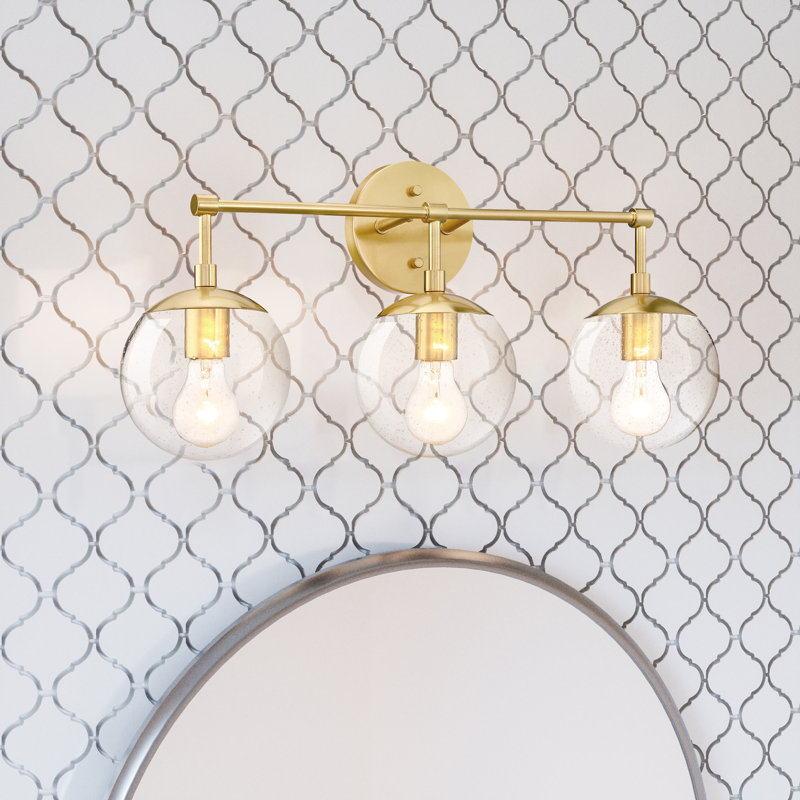 Vazken 3 - Light Dimmable Vanity Light, Satin Gold
