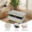 Repose-pieds en similicuir avec rangement-97791698