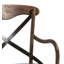 Stanhope Cross Back Armchair in Brown