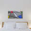 Anginette Mosaic Colour Grid Periphery by Eddie Bruckner - Wrapped Canvas Painting
