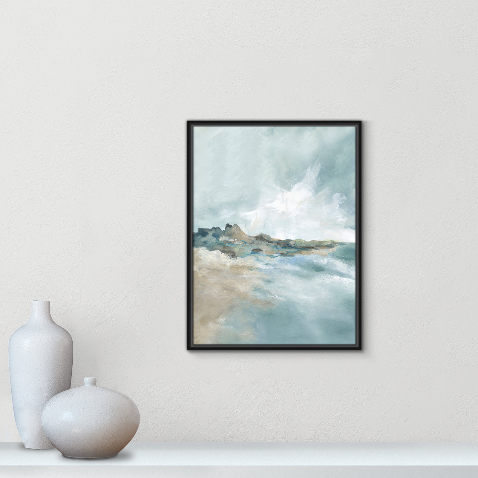 Sandpoint Print by Carol Robinson, Black, 25.5" H x 19.5" W