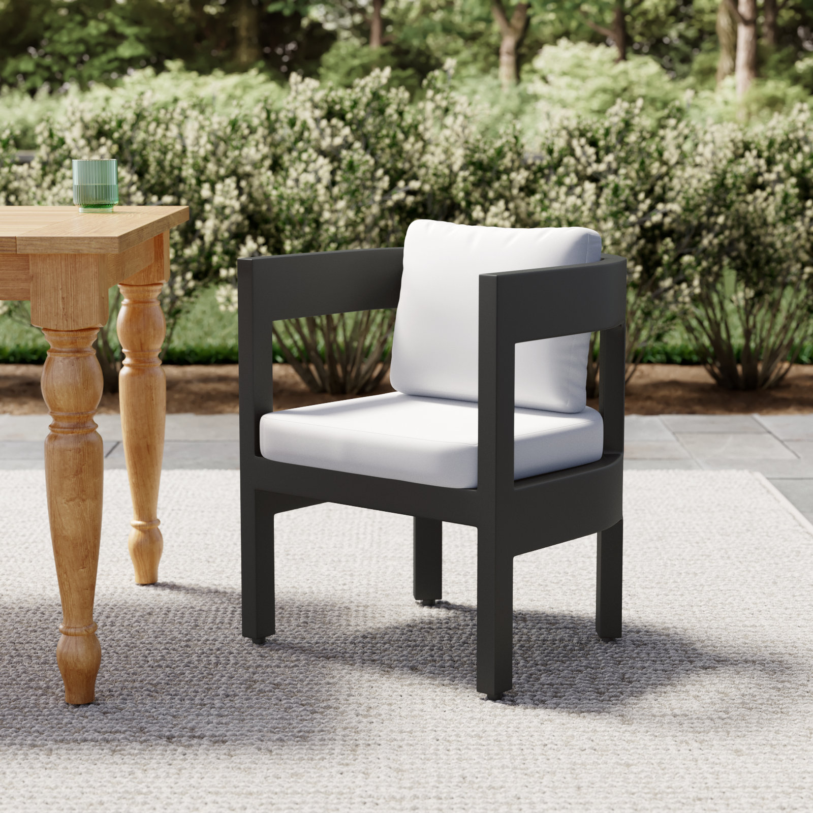 Joss & Main Everlee Metal Dining Armchair