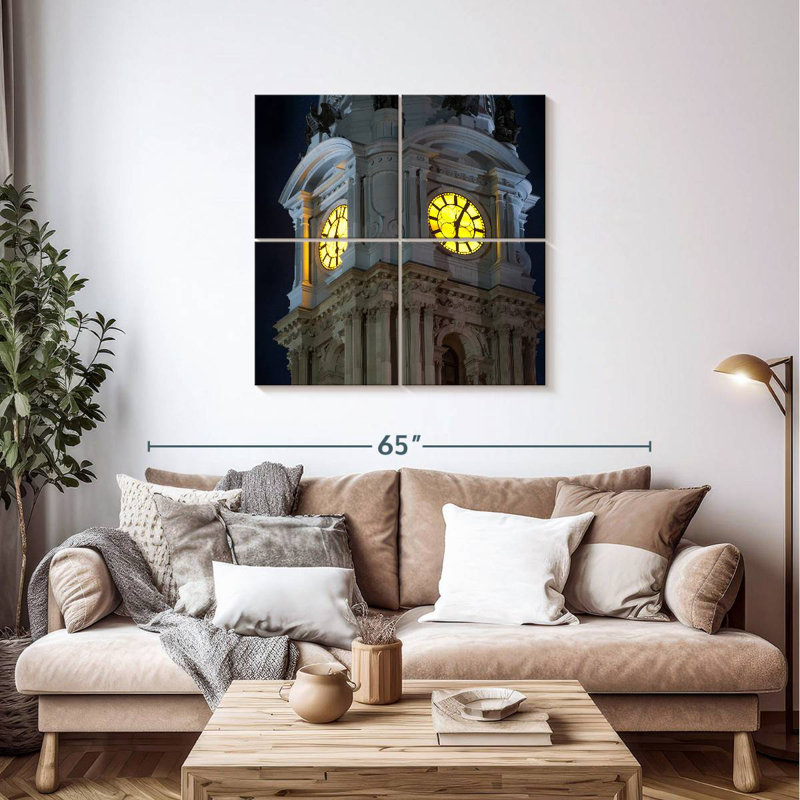 Tour de l'horloge Lilie Philadelphia, H 38 po x l 38 po