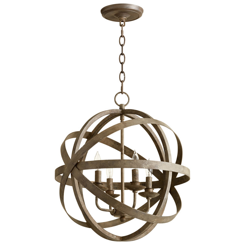 Gladwin 4 - Light Dimmable Globe Chandelier