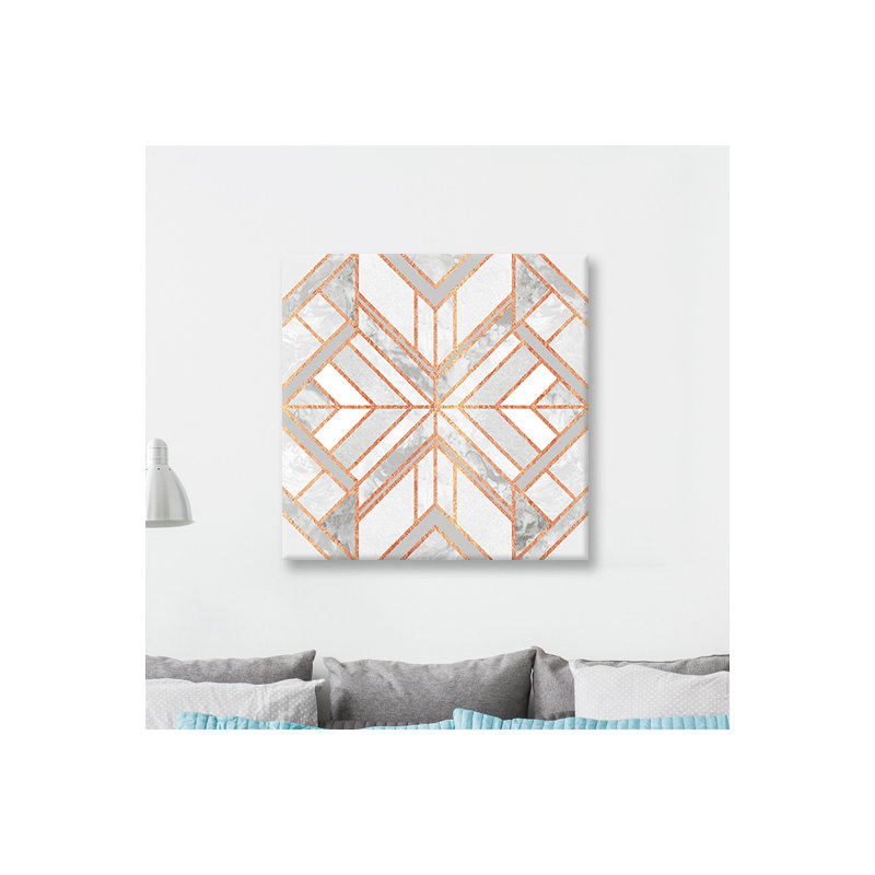 «Marble Dream» par Elisabeth Fredrikson, impression sur toile tendue sur châssis, H 26 po x l 26 po x P 1,5 po, Pas de tapis