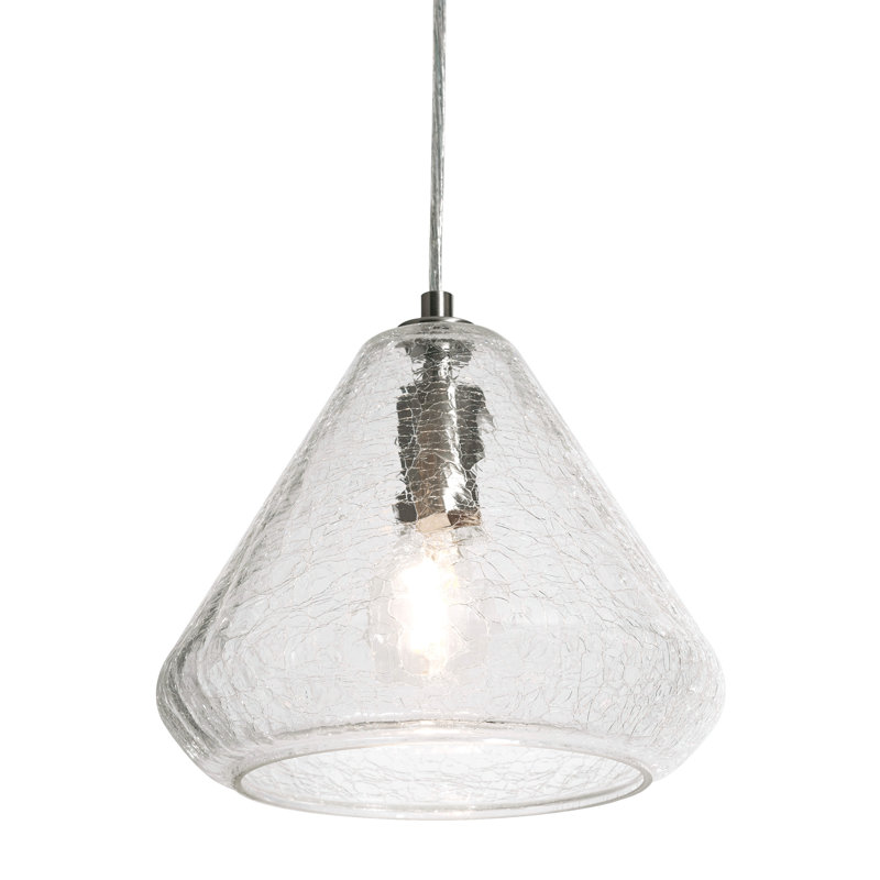 Pinckard 1 - Light Satin Nickel Single Pendant, Light Bronze Swirl