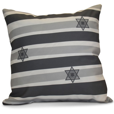Housse de coussin décoratif à rayures et insert 2016 holiday holiday hanoukka