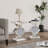 Amla Rectangular Glass End Table