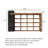 Grid Open Frame Solid Pine Console Table-2130040664