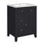 Meuble-lavabo 24 po avec lavabo en céramique 24 po, 2 tiroirs et 1 porte-388937216