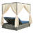 Adjustable Sun Bed With Curtain