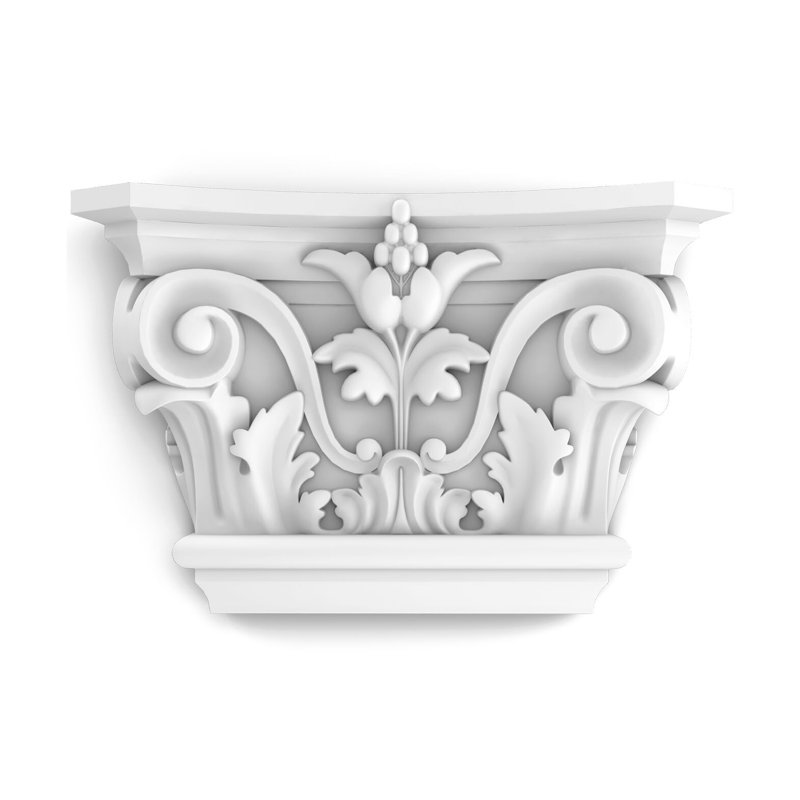 Polyuréthane haute densité apprêté blanc H 5 7/8 po x l 9 po x P 2 3/8 po