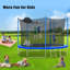 Pengmao Round Backyard Trampoline with Safety Enclosure