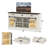 66" Sideboard With Drawers And Cabinets-1452726253