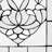 20"H Clear Floral Beveled Glass Window Panel