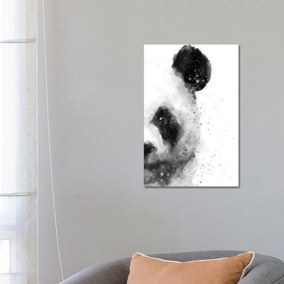 Panda At Attention by Brandon Wong - Wrapped Canvas Print