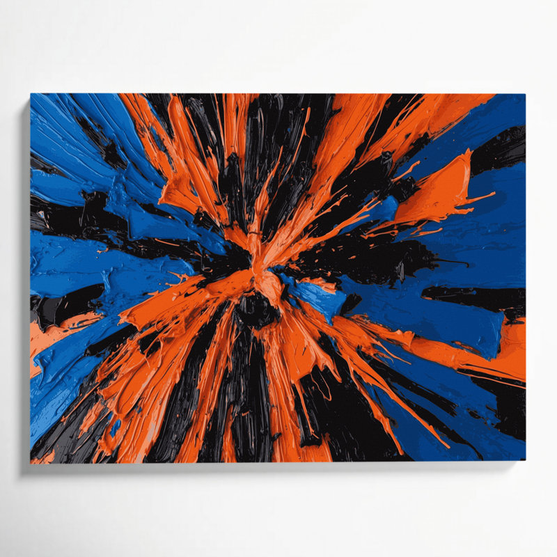 Neo Expressionism 2 Black Canvas Wall Art