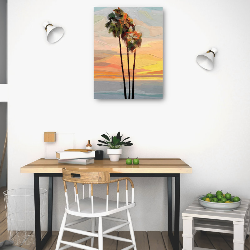 Sunset 18x24 Canvas Art Print with D-Rings
