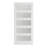 80''H 5-Lite Frosted Glass And Solid Manufactured Wood Primed Slab Door Without Hardware Kit-105227251