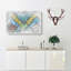 Geometric Mosaic in Abstract - Wrapped Canvas-55313737