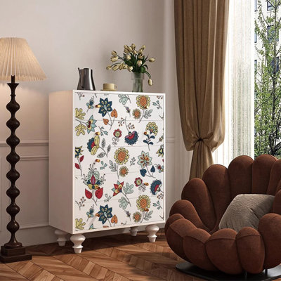 Commode française de style crème