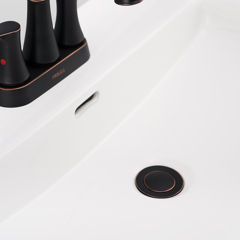 Pop-Up Bathroom Sink Drain With Overflow, Oil Rubbed Bronze