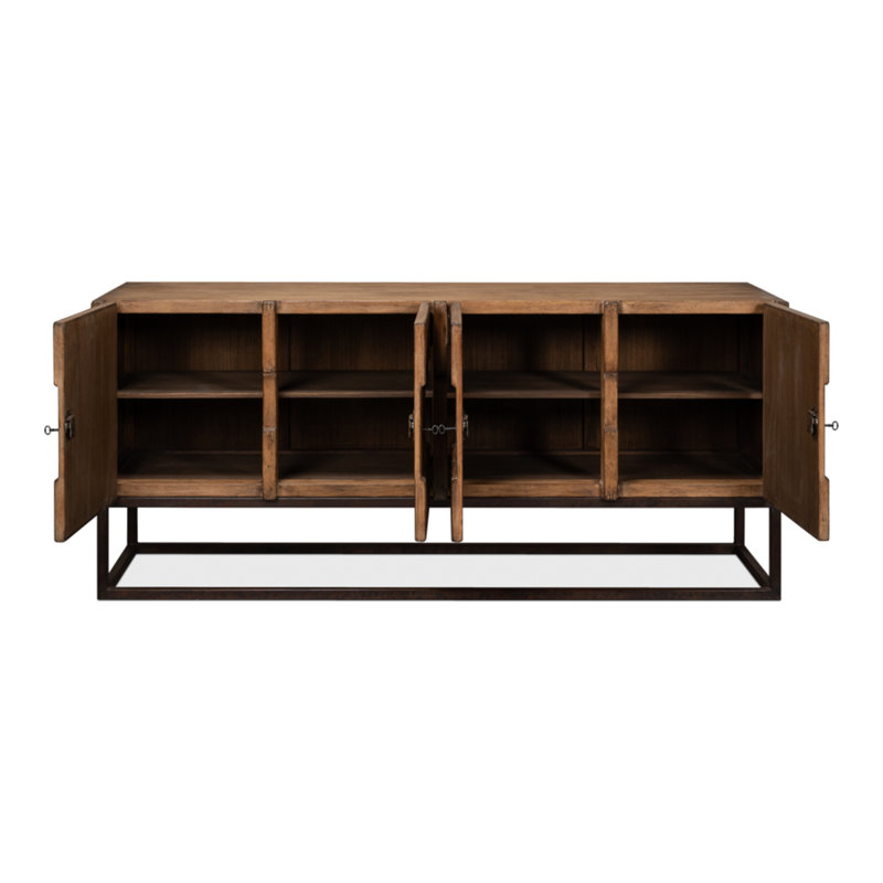 Aztec 80'' W Solid Wood Sideboard, Brown