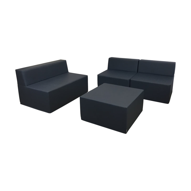 Amlcar Accent Chair, Navy Blue