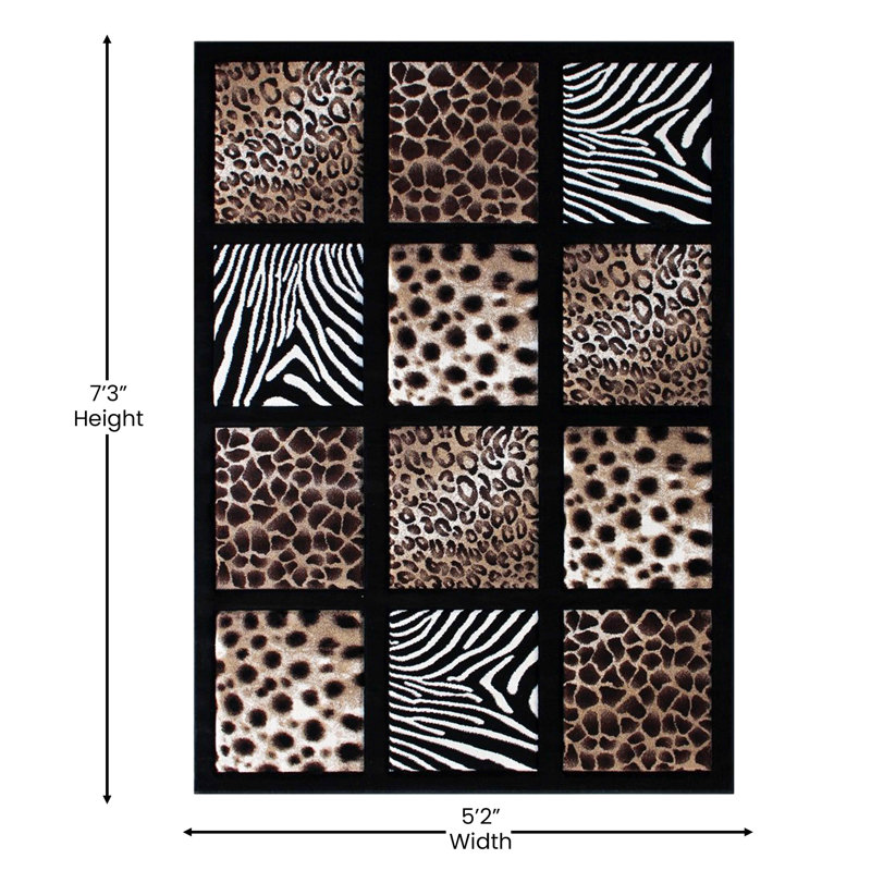 Tapis Rocksprings, Rectangle 5 pi 2 po x 7 pi 3 po