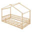 Lit simple avec clôture - Bois naturel et jeu pour un sommeil stable-130040713-130040715