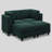Loveseat Sofa With Two Ottomans