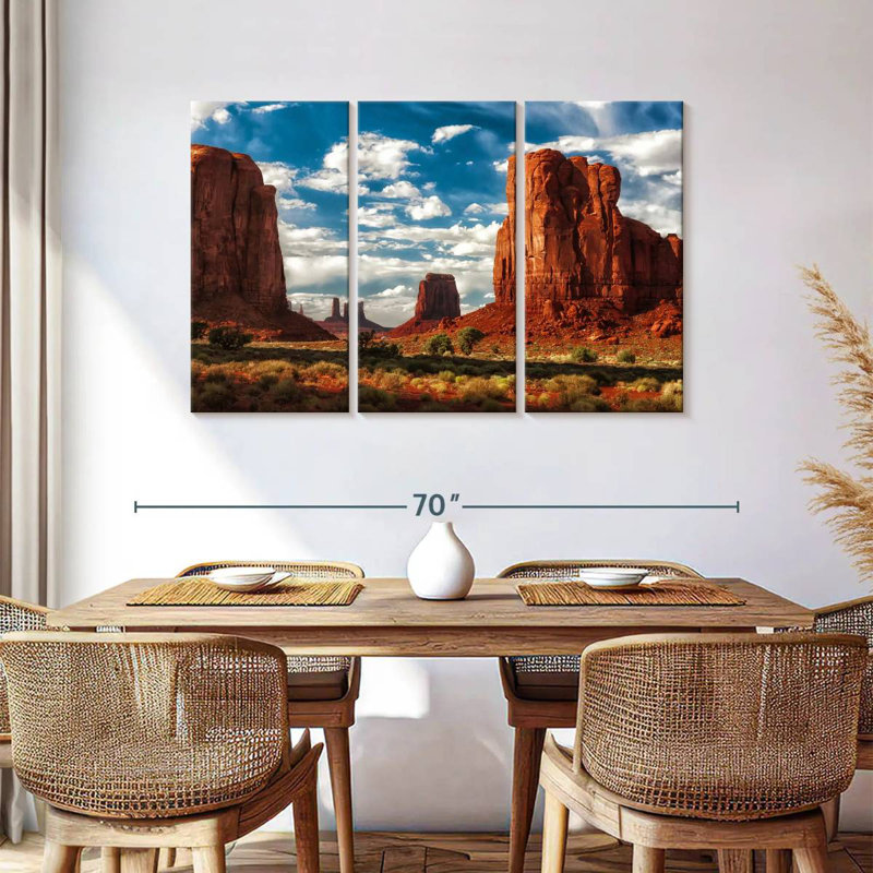 Paysage désertique d'Alvord Monument Valley, H 36 po x l 57 po