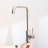24In Silver Brushed Sink With Tall Stainless Steel Faucet - 4.33" Drain Head And Only