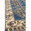 Tapis unique bleu / ivoire 4 pi 6 po x 7 pi Konya