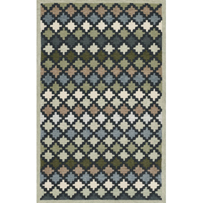 Erin Gates by Momeni Abbot Hand Tufted Wool Geometric Blue Area Rug